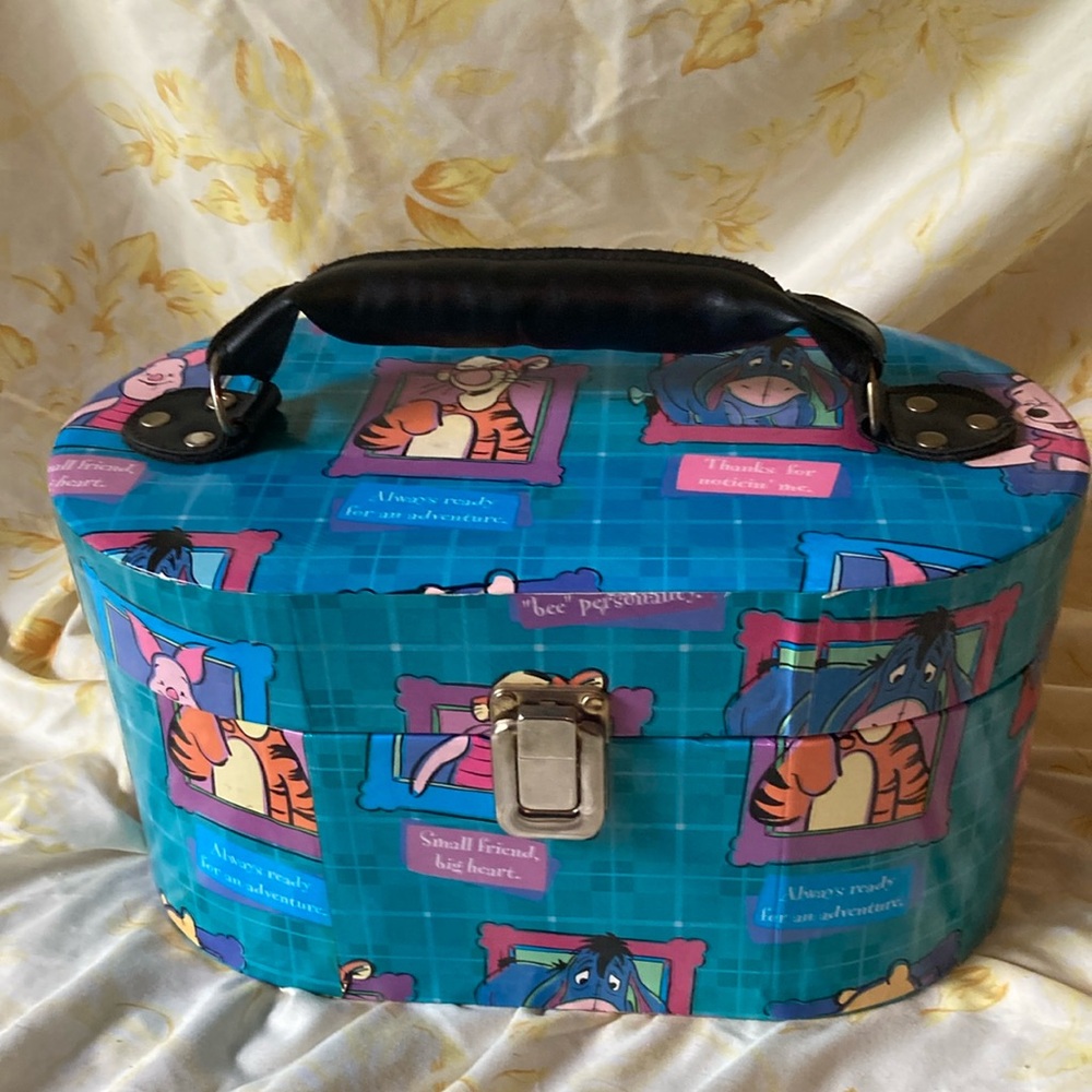 Vintage Winnie the Pooh and Friends Carry Case / Storage Box – Disney